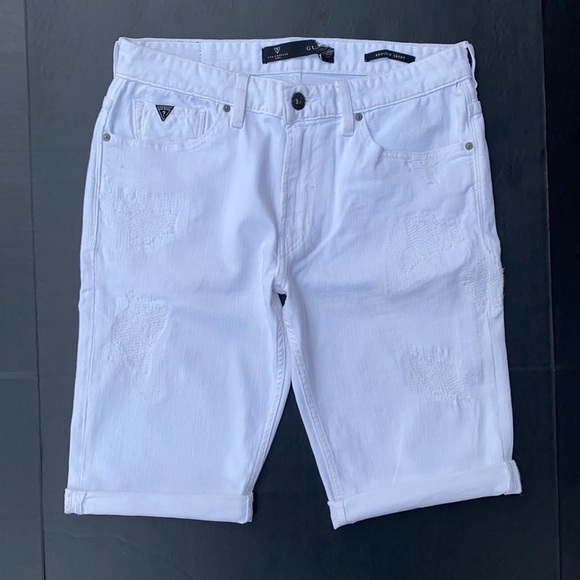 New GUESS Men's Regular Denim Shorts SZ 29 - Picture 1 of 6